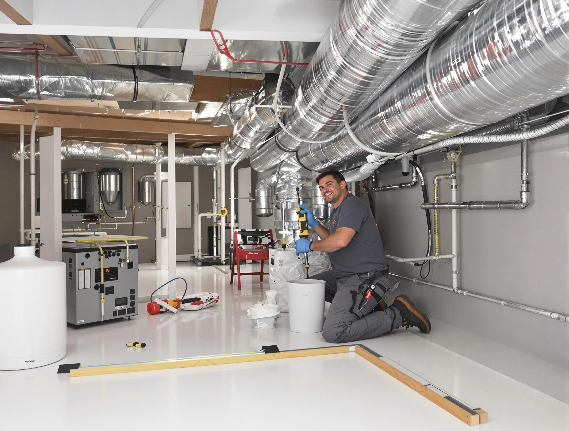 Professional duct sealing service by Brighton Air Duct Cleaning in Brighton