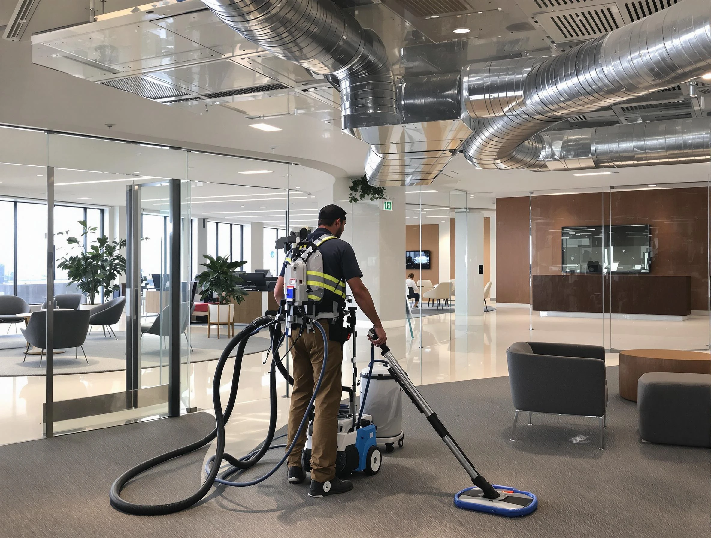Commercial duct cleaning service by Brighton Air Duct Cleaning in Brighton