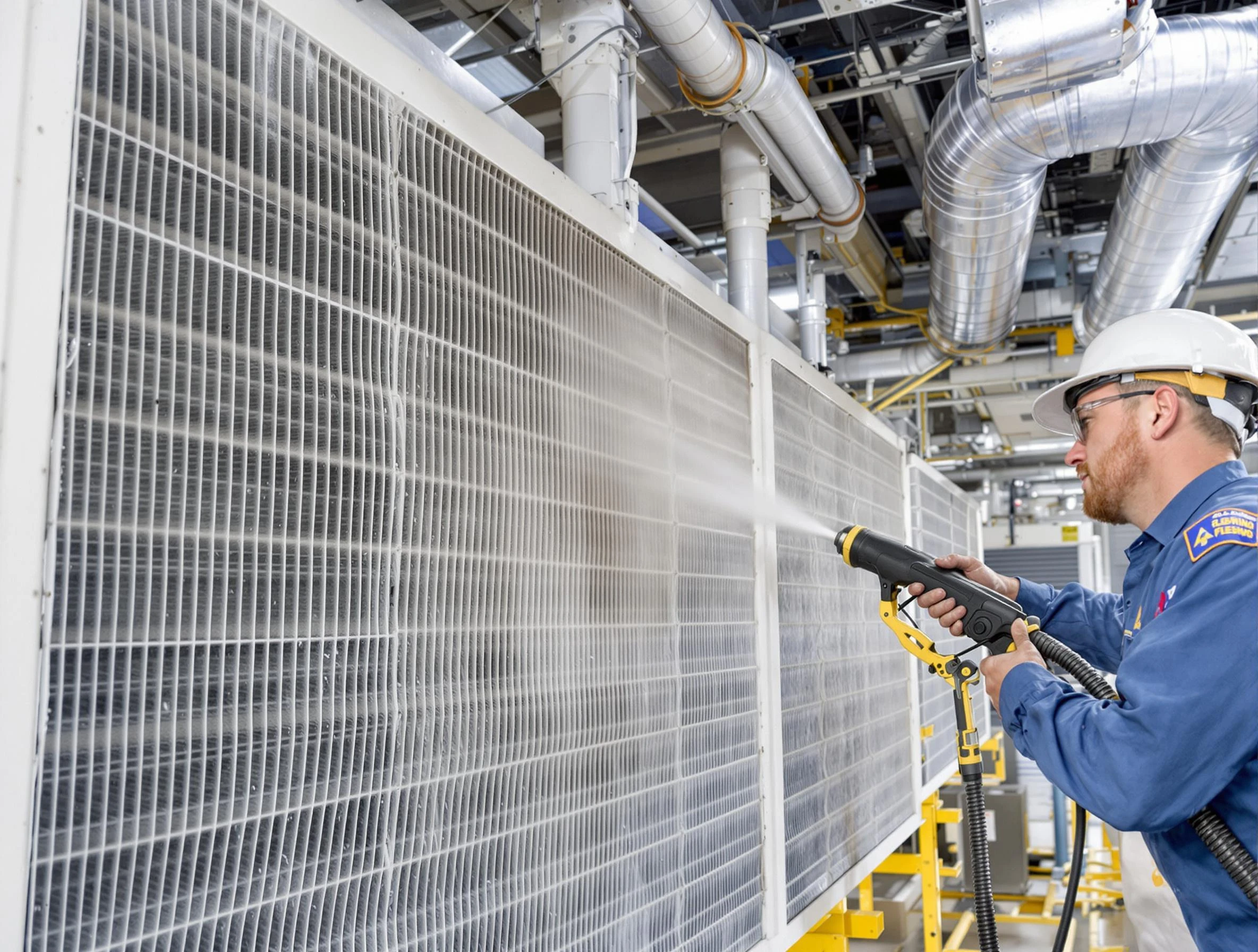 Professional commercial coil cleaning by Brighton Air Duct Cleaning in Brighton